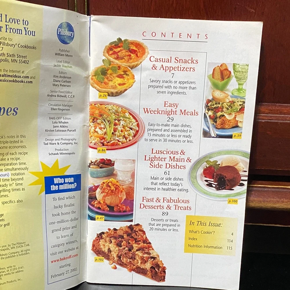 Pillsbury magazine cookbook Recipes four piece Collection